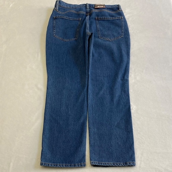 Kirkland Signature Straight Leg Jeans, High Rise, Blue (Indigo) Size 8, NWT - Picture 8 of 15